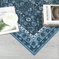 thumbnail image 3 of Hasoo Runner Rug 2' x 6' Washable Rugs for Hallway Moroccan Carpet Vintage Rug, Blue, 3 of 7