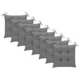 thumbnail image 4 of vidaXL Patio Dining Chairs 8 pcs with Cushions Solid Acacia Wood, 4 of 4