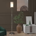 thumbnail image 4 of Evelyn&Zoe Frieda 66" Tall Floor Lamp with Glass Shade, Polished Nickel/White Milk, 4 of 7