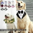 thumbnail image 5 of BT Bear Dog Tuxedo, Dog Wedding Bandana Collar with Bow Tie, Adjustable Dog Tux Formal Dog Costumes for Small Medium Large Dogs Black Stripe L, 5 of 6