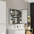 thumbnail image 2 of Eviva Lazy 20 inch all mirror wall mount/recessed medicine cabinet with no lights, 2 of 5