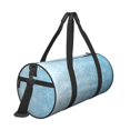 thumbnail image 4 of Lafuoo Snowflake Snowing Pattern Round Duffel Bag with Adjustable and Detachable Shoulder Strap Sports Gym Bag for Travel, Business, Sports-One Size, 4 of 5