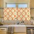 thumbnail image 2 of Yayeee Kitchen Curtains Tier Set of 2 Light Filtering 57"x24" Over Sink Window Panels, Orange Circle, 2 of 7