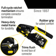 thumbnail image 7 of KUMEE Ratcheting Modular Data Cable Crimper / Wire Stripper / Wire Cutter for Rj11/Rj12 Standard,Rj45 Pass-Thru Connectors Ratcheting Modular Data Cable Crimper / Wire Stripper / Wire Cutters, 7 of 7