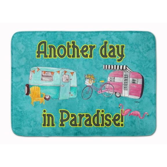 Another Day in Paradise Machine Washable Memory Foam Mat