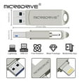 thumbnail image 2 of Memoria Usb 128gb Metal 2 En 1 Para iPhone iPad 3.0 Lightning Pamolo Alta compatibilidad, 2 of 2