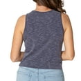 thumbnail image 2 of Women's Navy Virginia Cavaliers Brie Sandwash Tri-Blend Cropped Tank Top, 2 of 2