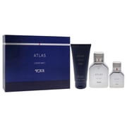 Tumi Atlas , 3 Pc Gift Set 3.4oz EDP Spray, 1oz EDP Spray, 6.7oz Body Wash