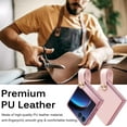 thumbnail image 3 of for Motorola Razr Plus 2023 Case with Hand Strap, Premium PU Leather Moto Razr+ Case for Women Girls, Shockproof Protective Slim Case for Motorola Razr Plus 2023, Pink, 3 of 7