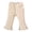 Beige, variant on Ticikt Girls' Ribbed Flare Pants, Elastic Waist Solid Color Stretchy Casual Trousers for Infants/Toddler,Black,Size:6-9 Months