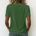 thumbnail image 4 of Qwertyu Halloween Shirts for Women Plus Size Ghost Pumpkin Print Short Sleeve V Neck Halloween Tshirts Casual Cute Halloween Graphic Tees Green 3XL, 4 of 4