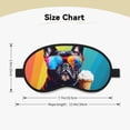 thumbnail image 4 of Salouo Rainbow Bulldog Sunglasses Pattern Eye Masks, 1-Pack Sleep Mask Eye Cover Washable Sleeping Eyeshade Block Sleep Shade Cover Light Reduces Traveling Gifts, 4 of 7