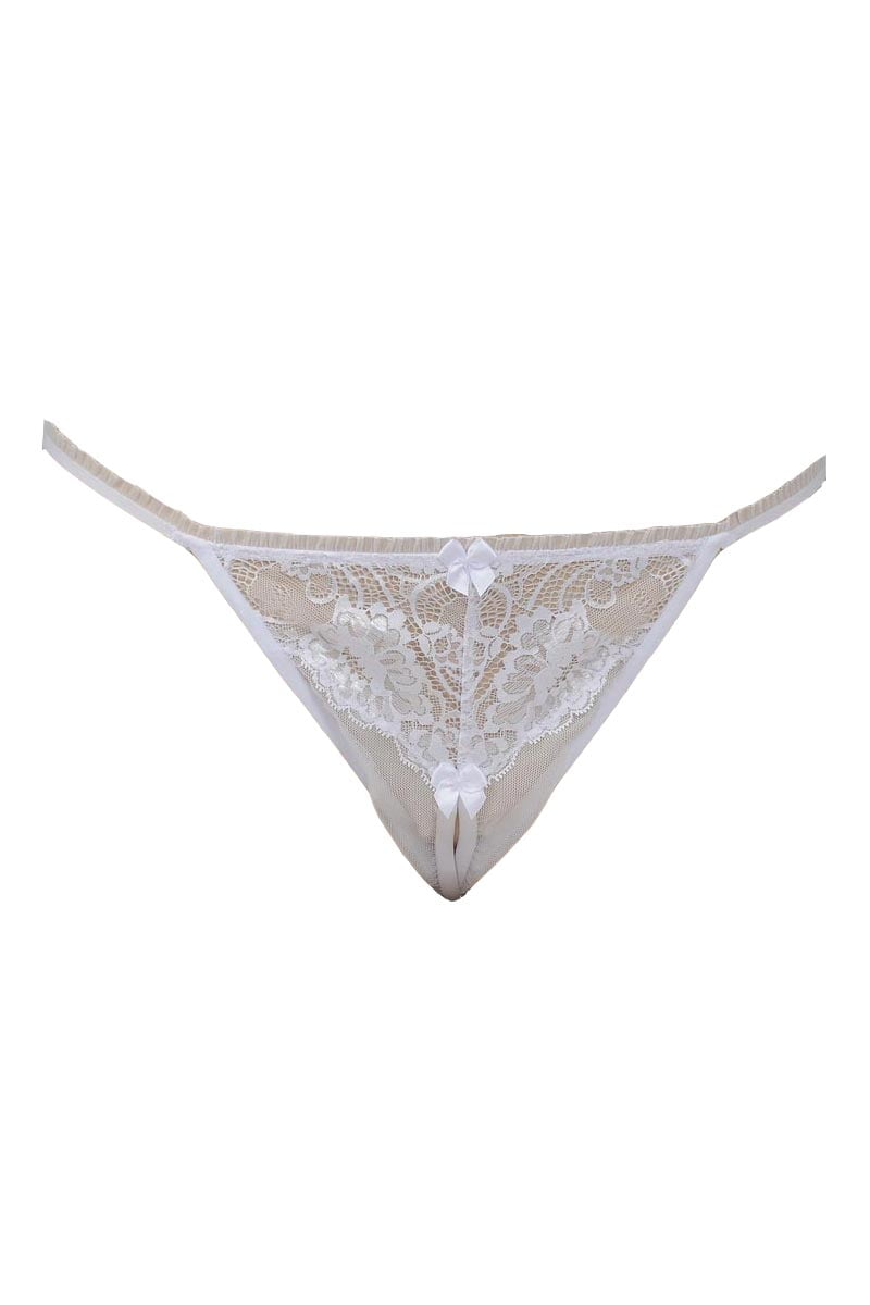 Sexy Plus Size Full Figure Lace Open Front Panty - Walmart.com