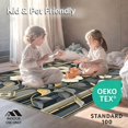 thumbnail image 4 of ODIKA 4'x6' Machine Washable Non-Slip Area Rug, Art Garden Geometric Floral Composition High Traffic Rug, White, 218417, 4 of 7
