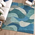 thumbnail image 6 of Addison Rugs Mayfield Premium Machine Washable Transitional Abstract Teal Rectangle Rug, 10' x 14', 6 of 6