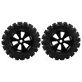 thumbnail image 2 of RC Rubber Tires, Easy To Install RC Car Rubber Tire High Abrasion Resistance Replacement  For 1/8 RC Car, 2 of 8