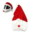 thumbnail image 4 of Christmas Santa Motorcycle Helmet Cover, Plush Santa Claus Xmas Hat for Helmet, Fun Christmas Decoration for Girls and Boys Rides Gifts, 1 Piece, 4 of 7