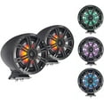 Kicker KMFC65 6.5" Flat Mount Charcoal Tower Speakers (2 pair) with LED