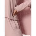 thumbnail image 5 of Unique Bargains Womens 3 Pcs Sleepwear Long Sleeve Tops Cami and Pants Pajama Set S Pink, 5 of 5