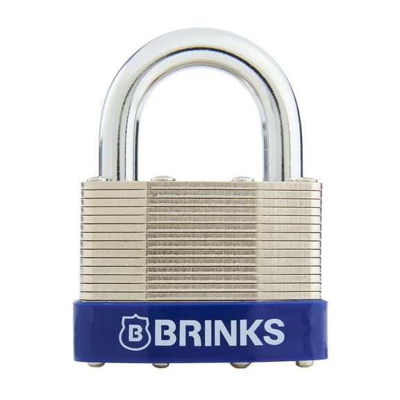 Brinks Laminated Steel Resettable Padlock 44mm Body with 7/8 inch Shackle