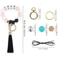 thumbnail image 4 of yuksok 84Pcs Beaded Making Kit DIY Crafts Key Rings Letter Beaded Handmade Open Rings, 4 of 4