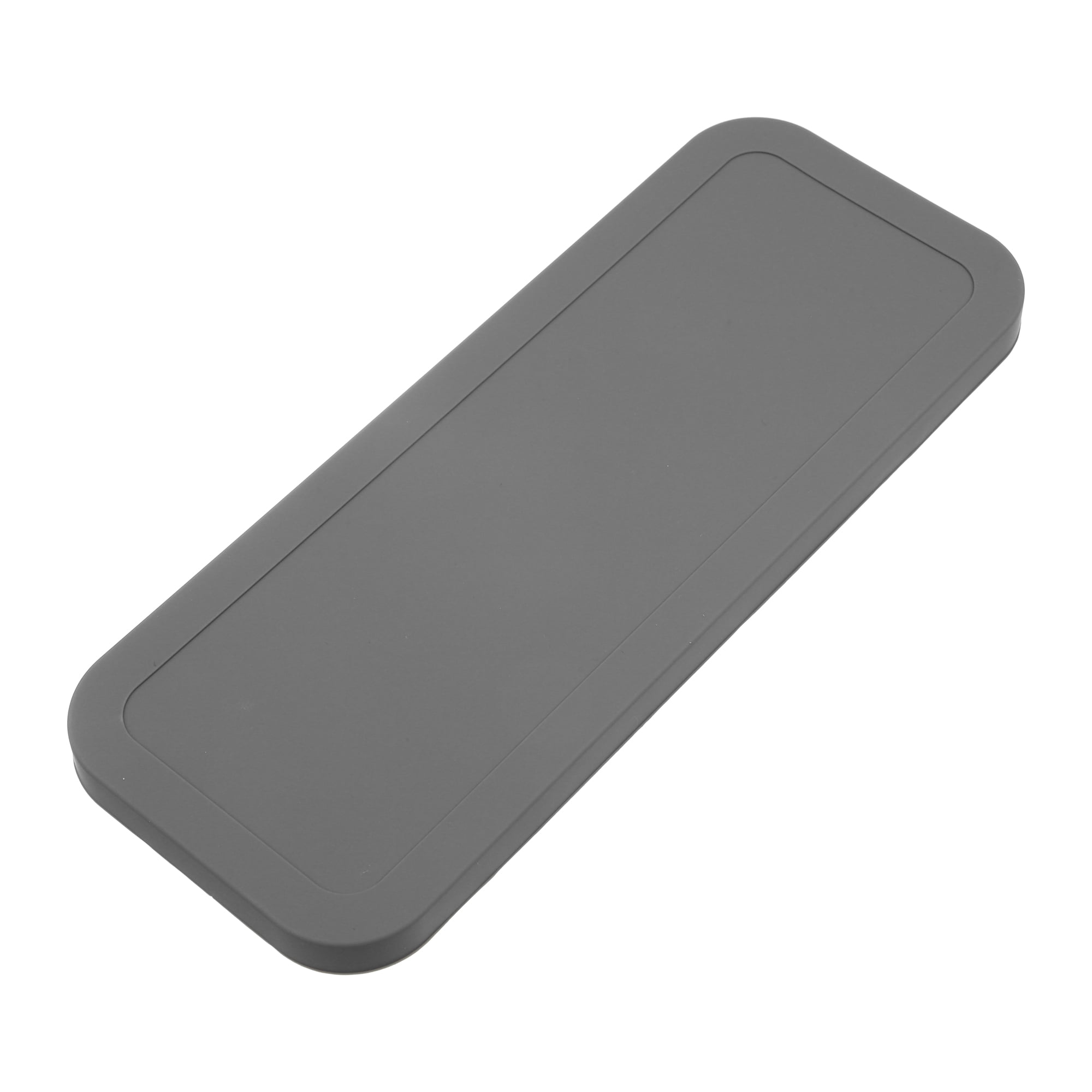 Unique Bargains Soap Dish Keep Soap Dry for Home Bathroom Kitchen Silicone Gray 22.8x9cm