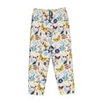 thumbnail image 4 of Goofa Flowers Butterfly Printed Soft Pajama Pants for Women, Wide Leg Comfy Casual Lounge Yoga Pants-, 4 of 9
