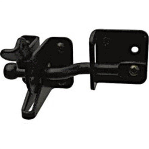 344671 4" AdjustOMatic Gate Latches Black For InSwinging Gate