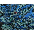 thumbnail image 6 of oneOone Rayon Iris Blue Fabric Halloween Craft Projects Decor Fabric Printed By The Yard 56 Inch Wide, 6 of 6