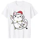 thumbnail image 1 of Camiseta con luces navideñas para mujer, camisetas con estampado gráfico de gato bonito, camisetas de manga corta, ropa de calle divertida, camiseta de marca, ropa femenina, 1 of 5