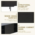 thumbnail image 4 of Williamspace 62.4" Modern Wide Sideboard with 3 Drawers and 2 Doors Buffet Storage Cabinet for Kitchen,Dark Brown, 4 of 7