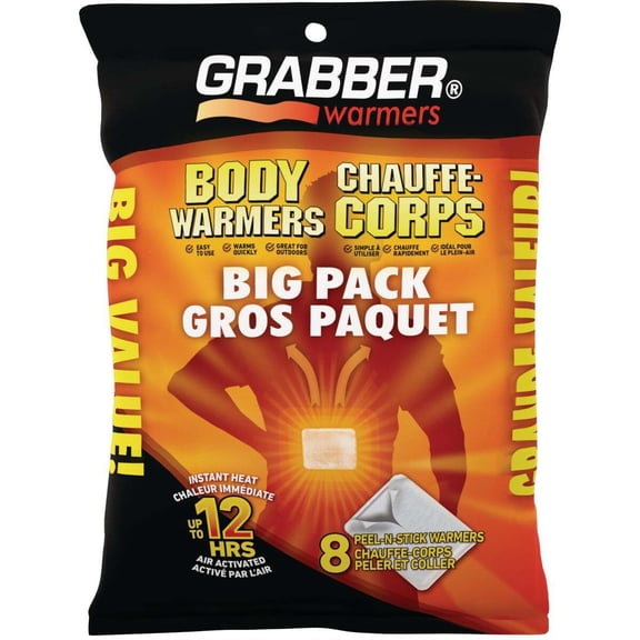 Grabber Disposable Adhesive Body Warmer (8-Pack) G801810