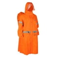 thumbnail image 2 of Hooded Rain Poncho for Adults High-visibility Reflective Waterproof Raincoat Jacket, 2 of 8
