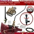 thumbnail image 1 of American Shifter  AOD Shifter Kit Black 23 in. Swan E Brake Cable Clamp Clevis Trim Kit Dipstick for F5CD0, 1 of 1