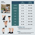 thumbnail image 5 of 5XL Extra Large Mojo Men Womens Ankle Support Socks 20-30mmHg - Black, 5X-Large, 5 of 9