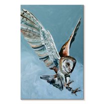 Elephant Stock At Last Wall Art - Vertical Canvas Wall Art - Living Room Wall Decor - Animal Canvas - Blue And Teal Decor By Heylie Morris - 32" x 48"