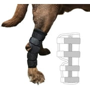 Labra Supportive Dog Rear Leg Hock Joint Wrap Brace with Metal Springs Protects Canine Wounds as They Heal Compression Brace Heals and Prevents Injuries and Sprains Helps Arthritis