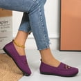 thumbnail image 4 of Purcolt Mesh Loafers for Women Comfort Casual Floral Embroidery Round Toe Slip On Boat Shoes Lightweight Soft Sole Flats Shoes for Walking Travel Vacation, 4 of 6