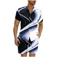 thumbnail image 1 of Mens Camisas de Manga Larga Casual Elegante Cuadrado Girar Hacia Abajo Cuello Botón Blusa, Verano de Spandex, 1 of 5