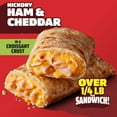 thumbnail image 3 of Hot Pockets Frozen Snacks Ham and Cheese Croissant Crust Sandwiches, 54 oz, 12 Count Box(Frozen), 3 of 8
