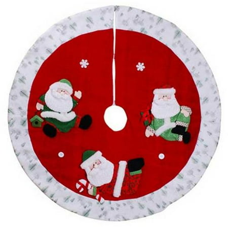 42 quot red and white santa christmas tree skirt walmart com 42 quot red and white santa christmas tree skirt walmart com