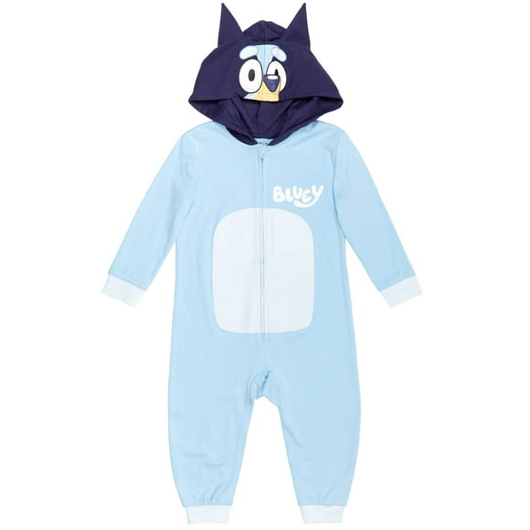 Disfraz de cosplay Bluey para niños grandes con cremallera de 10 a 12 años