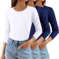 thumbnail image 1 of ManxiVoo Chemise Thermique Ajustée pour Femmes, Chaleur Hivernale, Couche de Base 3 Pcs, Col Roulé Confortable, Taille TTTG, Gris, 1 of 3