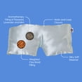 thumbnail image 3 of PopSugar Weighted Sleep Mask, Silky Soft, Aromatherapy with Lavender and Mint, Gray, 3 of 7
