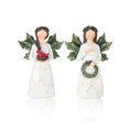 thumbnail image 1 of Set de 2 figuras de ángel navideño GoGnome Sparkling de resina de 12 cm, 1 of 7