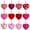 Pink, variant on Valentine's Day Heart Ornaments 3 Inch Valentines Heart Hanging Decorations Small Red Heart Ornaments Heart Hanging Decoration For Valentine's Day