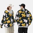 thumbnail image 3 of KLL Lilies Flowers Print Men's Women’s UPF 50+ Sun Protection Outdoor Hoodie Jacket Long Sleeve Fishing Hiking Performance Shirt-XX-Large, 3 of 6