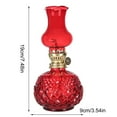 WOCACHI Glass Kerosene Indoor Retro Classic Burning Lights Oil Lamp for