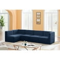 thumbnail image 2 of Meridian Furniture Quincy Navy Velvet Modular Sectional, 2 of 13