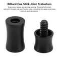 thumbnail image 3 of Joint Protector For Billiard Pool Cue Stick, Ergonomic Design Billiard Cue Stick Joint  Aluminum Alloy Quick Release Billiard Cue Accessories For Pool Cue Billiards Stick, Black, 3 of 8